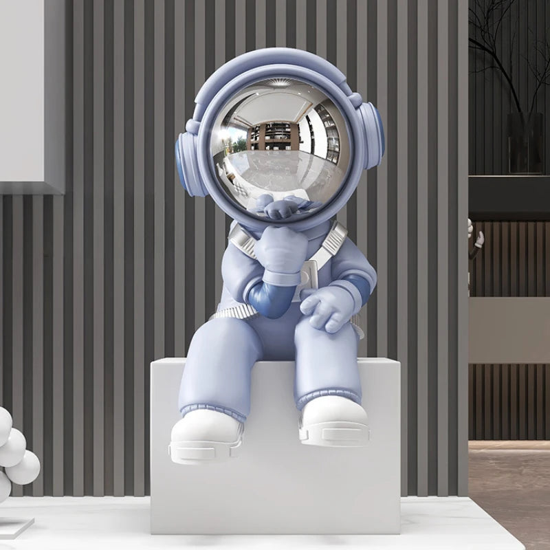 Miniature Astronaut Ornaments Living Room Aesthetic Figurines Creative Interior Art Sculptures Desk Home Decorations Gift Ideas